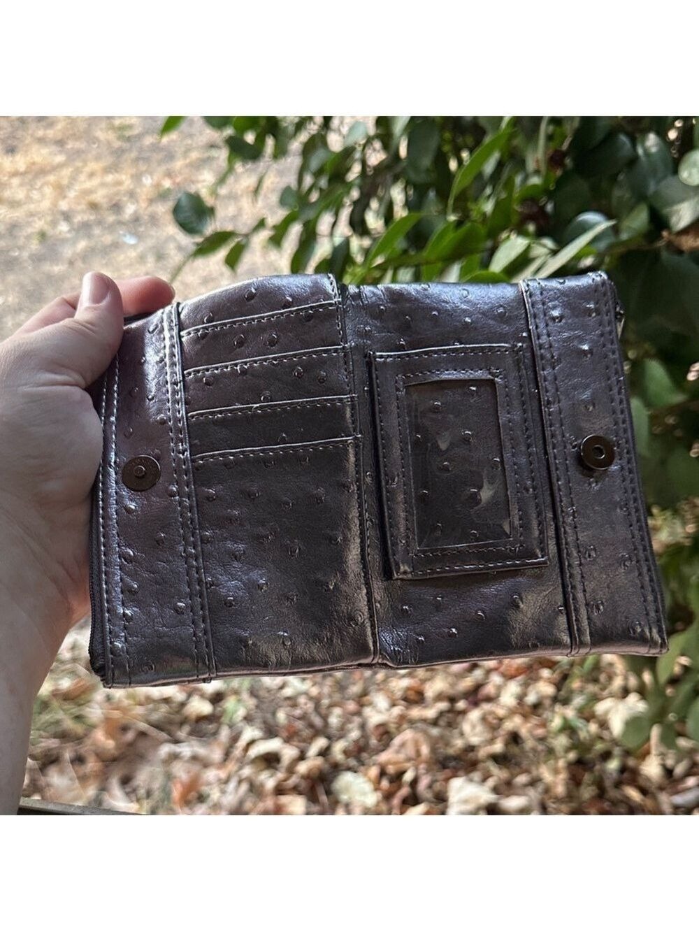 Steve Madden Shimmering Silver Wristlet - Picture 7 of 15